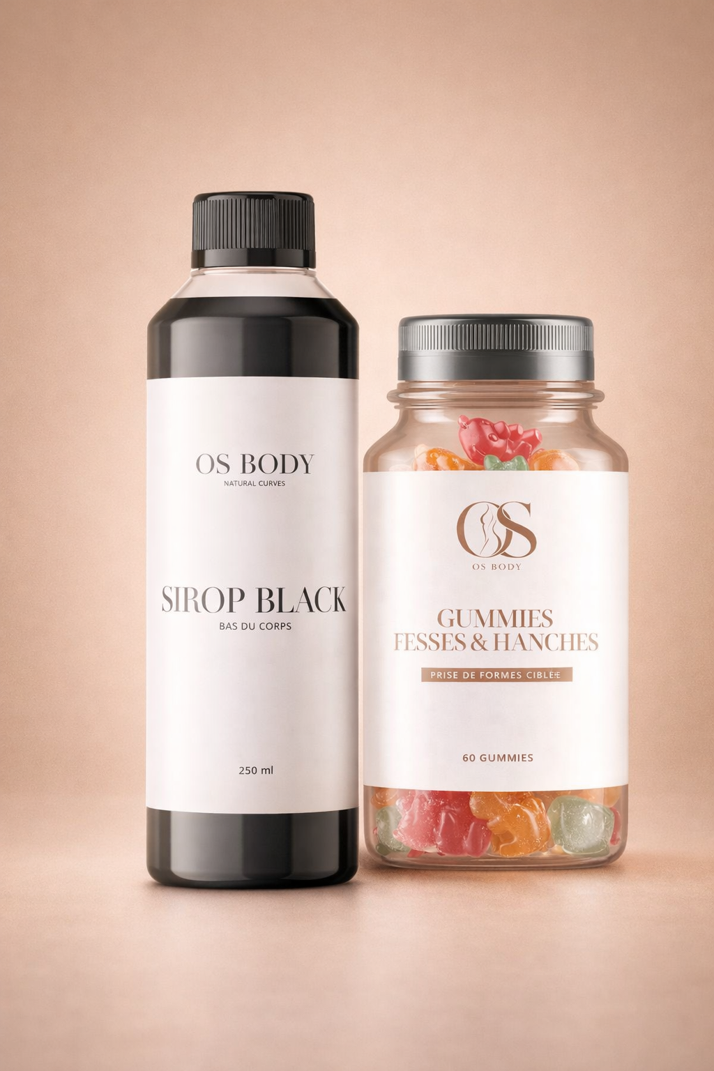 [ PRÉCOMMANDE]DUO FESSES & HANCHES – SIrop Black + Gummies
