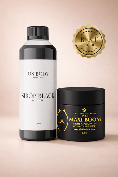 DUO BAS DU CORPS – Sirop Black + Crème MAXI BOOM